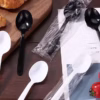 Plastic spoons